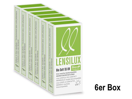 LENSILUX Bio Soft 55 UV 6er Box